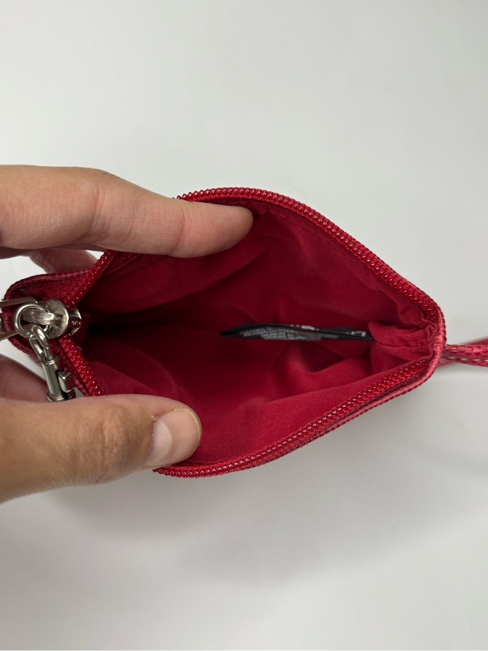 Liz Claiborne Red Textured Wristlet with Strap - Picture 6 of 6